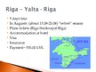 Prezentációk 'Romantic Tour "Riga - Yalta - Riga"', 4.                