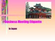 Kutatási anyagok 'Business Meeting Etiquette in Japan', 12.                