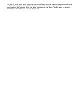 Esszék 'Beautiful Body', 2.                