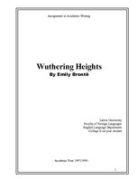 Esszék '"Wuthering Heights" by Emily Bronte', 1.                