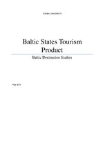 Kutatási anyagok 'Tourism Product of Baltic States', 1.                