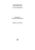 Összefoglalók, jegyzetek 'Alberta Street', 4.                