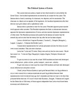 Esszék 'The Political System of Latvia', 1.                