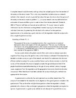 Összefoglalók, jegyzetek 'Survey as a Research Method', 2.                