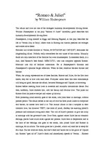 Esszék '"Romeo and Juliet" by William Shakespeare', 1.                