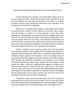 Esszék 'Education Is the most Powerful Weapon which You Can Use to Change the World', 1.                