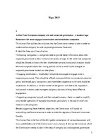 Összefoglalók, jegyzetek 'Corporate Governance in European Union. European Company Law', 2.                