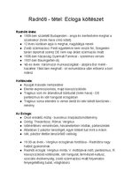 Összefoglalók, jegyzetek 'Magyar tétel - Radnóti', 1.                