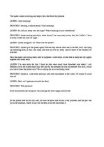 Összefoglalók, jegyzetek 'An Original Script for "The Princess and the Pea" by Hans Christian Andersen', 6.                