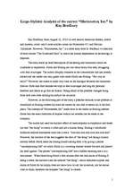 Összefoglalók, jegyzetek 'Lingo - Stylistic Analysis of the Extract "Marionettes, Inc." by Ray Bradbury', 1.                