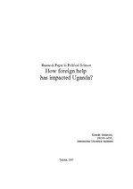 Kutatási anyagok 'How Foreign Help Has Impacted Uganda?', 1.                