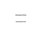 Kutatási anyagok 'European Union, International Trade', 1.                