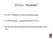 Prezentációk 'Competitiveness of J/S Company "Kometa” in the World Market', 4.                
