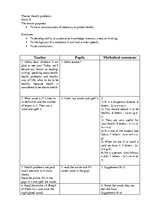 Összefoglalók, jegyzetek 'English Lesson in Form 8', 1.                