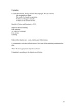 Kutatási anyagok 'Marketing Communications Plan', 15.                