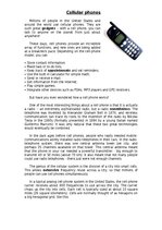 Összefoglalók, jegyzetek 'Cellular Phones', 1.                