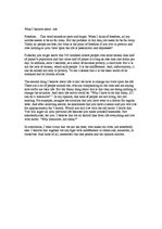 Esszék 'What I Believe About Life', 1.                