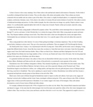 Esszék 'Culture of Youth', 1.                