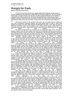 Esszék 'Hungry for Cash', 2.                