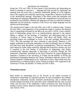 Kutatási anyagok 'Simultaneous Interpreting', 5.                