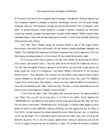 Esszék 'How Companies React to Changes in the Demand', 1.                