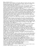 Esszék 'Monetary Policy', 1.                