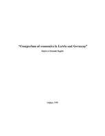Kutatási anyagok 'Comparison of Economics in Latvia and Germany', 8.                