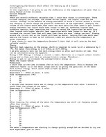 Összefoglalók, jegyzetek 'Investigating the Factors which Effect the Heating Up of a Liquid', 1.                