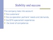 Prezentációk 'The Insurance Company "BTA"', 6.                