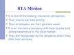 Prezentációk 'The Insurance Company "BTA"', 8.                