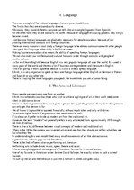 Összefoglalók, jegyzetek 'The Oral Part of the English Language Proficiency Exam', 1.                