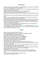 Összefoglalók, jegyzetek 'The Oral Part of the English Language Proficiency Exam', 2.                