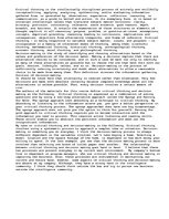 Esszék 'Critical Thinking and Decision Making', 1.                