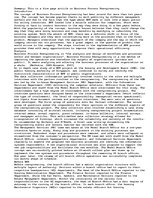 Esszék 'Business Process Reengineering', 1.