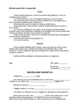 Minták 'Payment Guarantee', 2.                