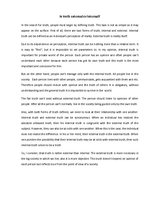 Esszék 'Is Truth External or Internal', 1.                