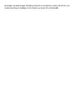 Esszék 'Pros and Cons of Working in a Company', 2.                