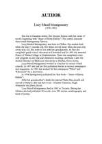 Esszék 'Book report. Lucy Maud Montgomery "Anne of Green Gables"', 2.                