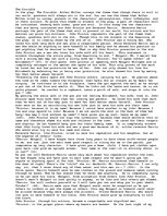 Esszék 'The Crucible by Arthur Miller', 1.                