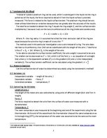 Minták 'Determination of Surface Tension of Water', 7.                