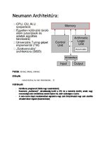 Összefoglalók, jegyzetek 'Számítógépes architektúrák', 5.                