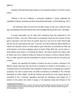 Kutatási anyagok 'Analysis of Michael Bloomberg’s Speech on the Proposed Building of an Islamic Cu', 1.                