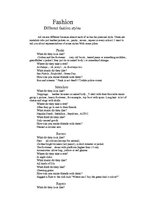 Összefoglalók, jegyzetek 'Different Fashion Styles', 1.                