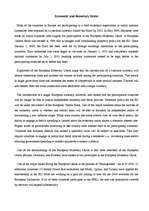 Esszék 'Economic and Monetary Union', 1.                