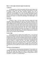 Összefoglalók, jegyzetek 'Report on Advantages and Disadvantages of the Advertising', 1.                