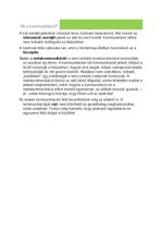 Összefoglalók, jegyzetek 'Nyelvtan érettségi tétel: A kommunikációs folyamat tényezői és funkciói', 2.                