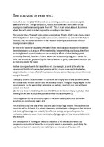Esszék 'The Illusion of Free Will', 1.                