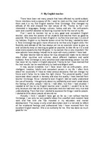 Esszék 'My English Teacher', 1.                