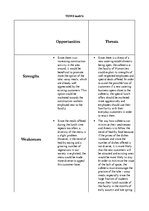 Minták 'SWOT Analysis', 2.                