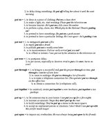 Összefoglalók, jegyzetek 'Phrasal Verbs with "Put"', 2.                